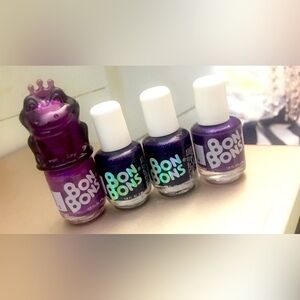 *SOLD*FREE WITH PURCHASE* (4) 4ml Bon Bons Purple Nail Polish Set